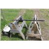Image 1 : 2 SAW HORSES, BAR, FULL PROPANE BOTTLE & AUGER SPOUT