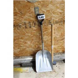 ALUMINUM SHOVEL & SLEDGE HAMMER
