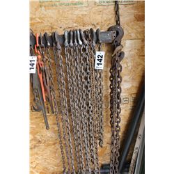 CHAINS HANGING ON WALL