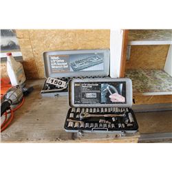 2 SOCKET SETS (1/4" & 3/8" SAW & 1/2" METRIC)