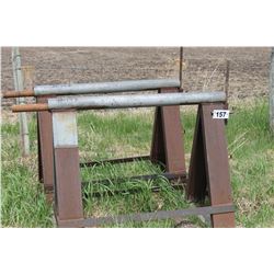 2 STEEL SAW HORSES