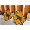 Image 1 : 2 CATTLE CROSSING SIGNS