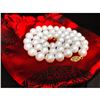Image 2 : Stunning 49 Round Pearl Necklace With Gold Clasp