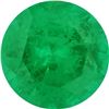 Image 1 : MEDIUM-FINE ROUND CUT NATURAL GREEN EMERALD - AA+ GRADE - ZAMBIA MINED