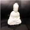 Image 2 : Asian Hand Carved White Jade Resting Buddha Figure