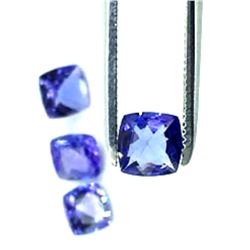 Lot Of 4 Cushion Cut Tanzanite Gemstone 2.45 Carat Total Weight