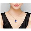 Image 4 : Austrian Crystal with Swarovski Elements - Beautiful blue "Heart of the Ocean" necklace.