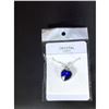 Image 5 : Austrian Crystal with Swarovski Elements - Beautiful blue "Heart of the Ocean" necklace.