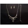 Image 2 : Czech Crystal Rhinestone Bridal Necklace Set