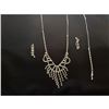 Image 2 : Czech Crystal Rhinestone Bridal Necklace Set