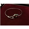 Image 2 : Ladies 925 Sterling Silver Dolphin Bangle