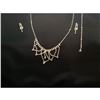 Image 1 : Czech Crystal Rhinestone Bridal Necklace Set