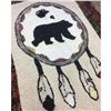 Image 2 : Authentic Anthony Weatherby Polar Bear First Nation Hand Hooked Rug
