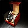 Image 2 : Mens L.A Banus Formal Black Dial Chronograph Genuine Leather Band Watch