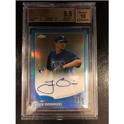 2013 Topps Chrome Rookie Autographs #192 Jake Odorizzi Graded BCCG 9.5 Autographed Baseball Card