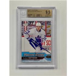 Beckett Graded 2016-17 Upper Deck #201 Auston Matthews YG - 9.5 Gem Mint