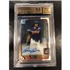 Image 1 : 2015 Bowman Chrome Prospect Autographs Bobby Bradley Graded Baseball Card