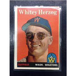 1958 Topps Set Break #438 Whitey Herzog