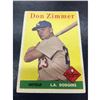 Image 1 : 1958 Topps Set DON ZIMMER #77 LOS ANGELES DODGERS Baseball Card