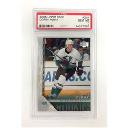 PSA Graded 2004 Upper Deck Corey Perry Rookie Card 10 GEM MINT