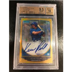 2013 BOWMAN CHROME GOLD Refractor Kevin Pillar ROOKIE RC AUTO 09/50 Graded 10