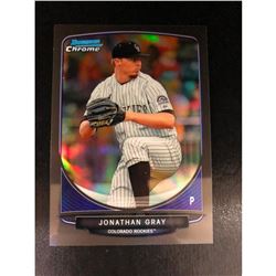 2013 BOWMAN CHROME GREY Refractor JONATHAN GRAY ROOKIE RC 22/35