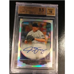 2013 BOWMAN CHROME FOIL EDITION Refractor JONATHAN GRAY ROOKIE RC GRADED 10 Auto