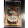 Image 1 : PERFECT GRADE 2013 BOWMAN GOLD FOIL Limited 37/50 Refractor JONATHAN GRAY ROOKIE GRADED 10 Auto