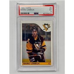 PSA Graded 1985 Topps Mario Lemieux 5 - #9 EX
