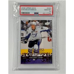 PSA Graded Upper Deck 2008 Young Guns Steven Stamkos 10 - #245 GEM MT RC