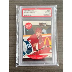 PSA Graded 1990 Pro Set Sergei Fedorov 10 - #604 GEM MT