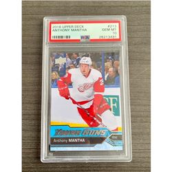 PSA Graded 2016 Upper Deck Anthony Mantha 10 - #213 GEM MT