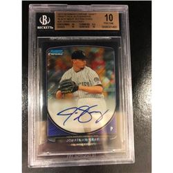 GRADE 2013 BOWMAN CHROME BLACK WAVE Limited 38/50 EDITION Refractor JONATHAN GRAY ROOKIE RC GRADED P