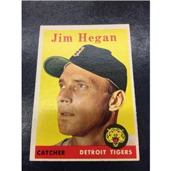 1958 Topps Baseball - #345 Jim Hegan (Detroit Tigers) Baseball Card