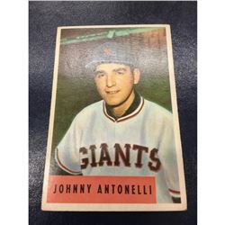 1954 Bowman #208 Johnny Antonelli New York Giants Baseball Card