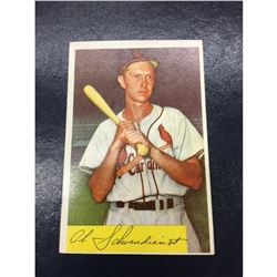 1954 Bowman Baseball Card #110 Al "Red" Schoendienst St. Louis Cardinals