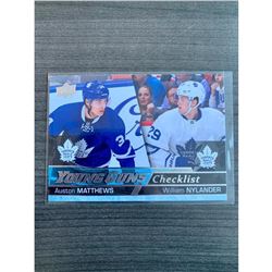 2016-17 Upper Deck Young Guns #250 Auston Matthews & William Nylander