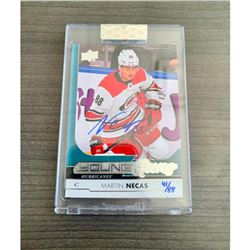 MARTIN NECAS autographed '17/18 CAROLINA HURRICANES "OPC Platinum" rookie card