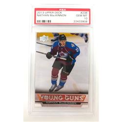 PSA Graded 2013 Upper Deck Nathan MacKinnon #238 Young Guns Rookie Card Graded 10 GEM MINT