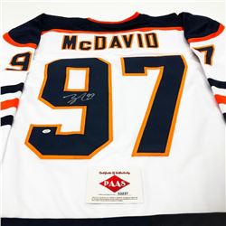Connor McDavid Signed Edmonton Oilers #97 Jersey With Certificate Of Authenticity COA