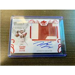 2016 Leaf Authentic Auto & Worn Patch 21/25 Hunter Henry