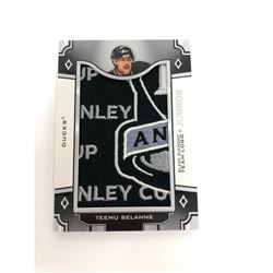 2017 Upper Deck Jumbos Anahiem Ducks Teemu Selanne Hockey Patch Card