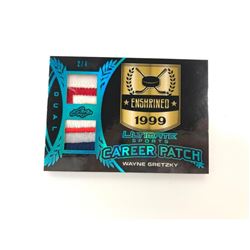 Wayne Gretzky Game Used New York Rangers Jersey Career Patch Hockey Card