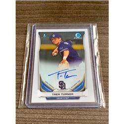 2014 Topps B Chrome Autographed Trea Turner