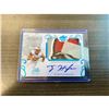 Image 1 : 2016 Leaf Authentic Auto and Worn Patch 08/10 Tyler Higbee