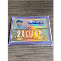 2013 Topps Triple Threads 2X Champ 3/9 Autographed Duke Snider