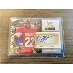 SAGE Authentic Autographed Doug Martin Rookie