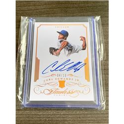 2016 Flawless Panini RC Autographed 04/10 Carl Edwards Jr.