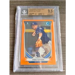 2014 Bowman Chrome Draft Orange Refractors #CPP10 Trea Turner 9.5 GEM MINT