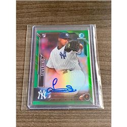 2016 Topps 1st Bowman Chrome RC Autographed 21/99 Luis Severino